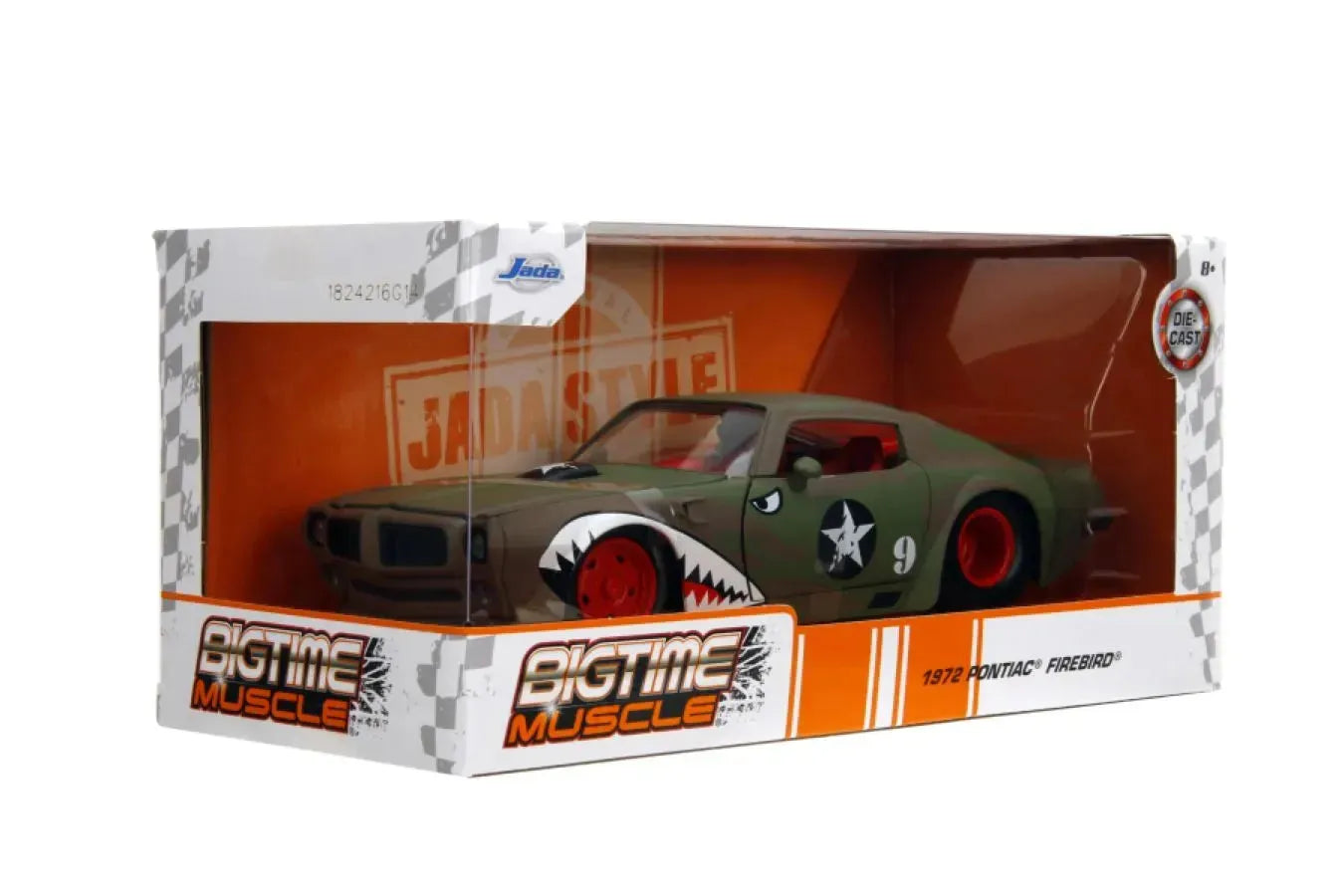 JAD35212 Big Time Muscle - 1972 Pontiac Firebird 1:24 Scale Diecast Vehicle - Jada Toys - Titan Pop Culture