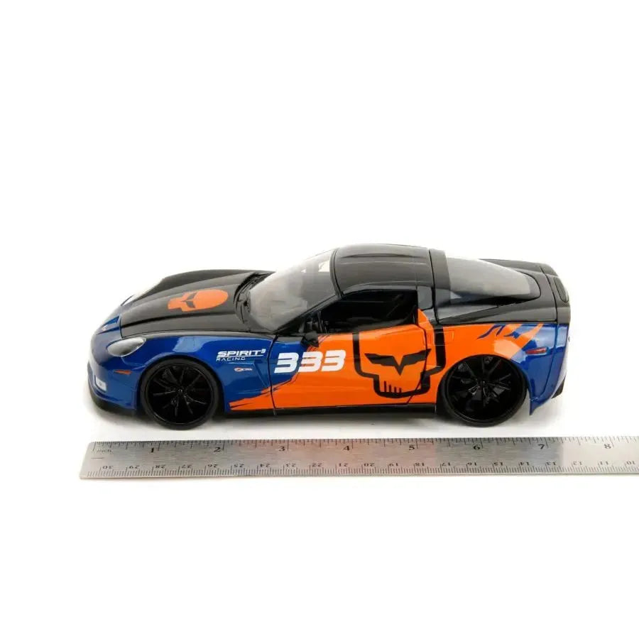 JAD35213 Big Time Muscle - 2006 Chevy Corvette Z06 1:24 Scale Diecast Vehicle - Jada Toys - Titan Pop Culture