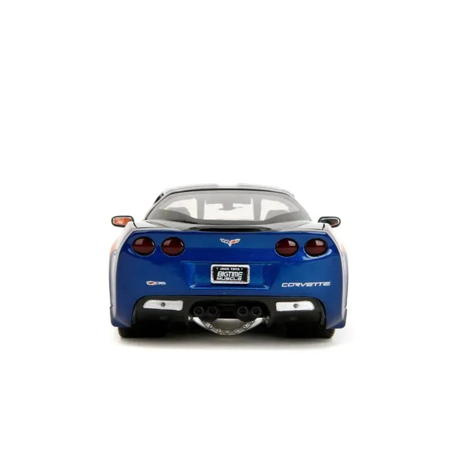 JAD35213 Big Time Muscle - 2006 Chevy Corvette Z06 1:24 Scale Diecast Vehicle - Jada Toys - Titan Pop Culture