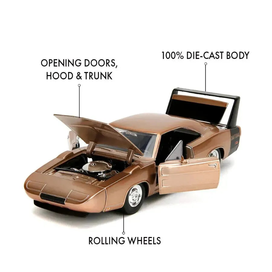 JAD35214 Big Time Muscle - 1969 Dodge Charger Daytona 1:24 Scale Diecast Vehicle - Jada Toys - Titan Pop Culture