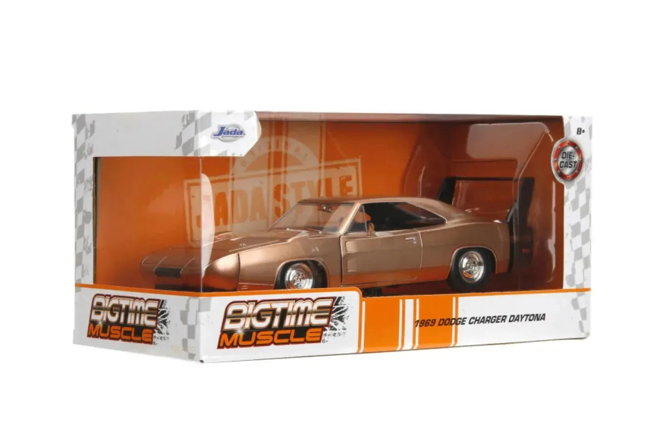 JAD35214 Big Time Muscle - 1969 Dodge Charger Daytona 1:24 Scale Diecast Vehicle - Jada Toys - Titan Pop Culture