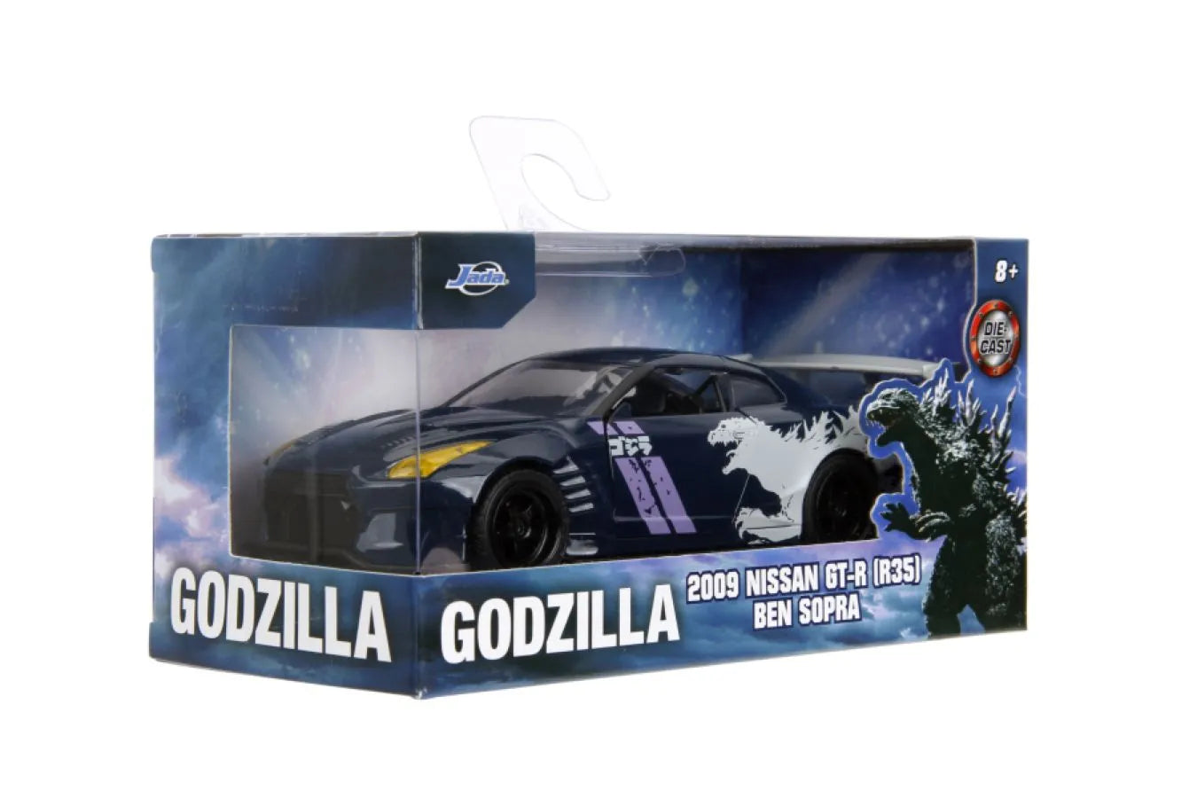 JAD35295 Hollywood Rides - Godzilla HWR - Ben Sopra Nissan GT-R 1:32 Diecast Vehicle - Jada Toys - Titan Pop Culture