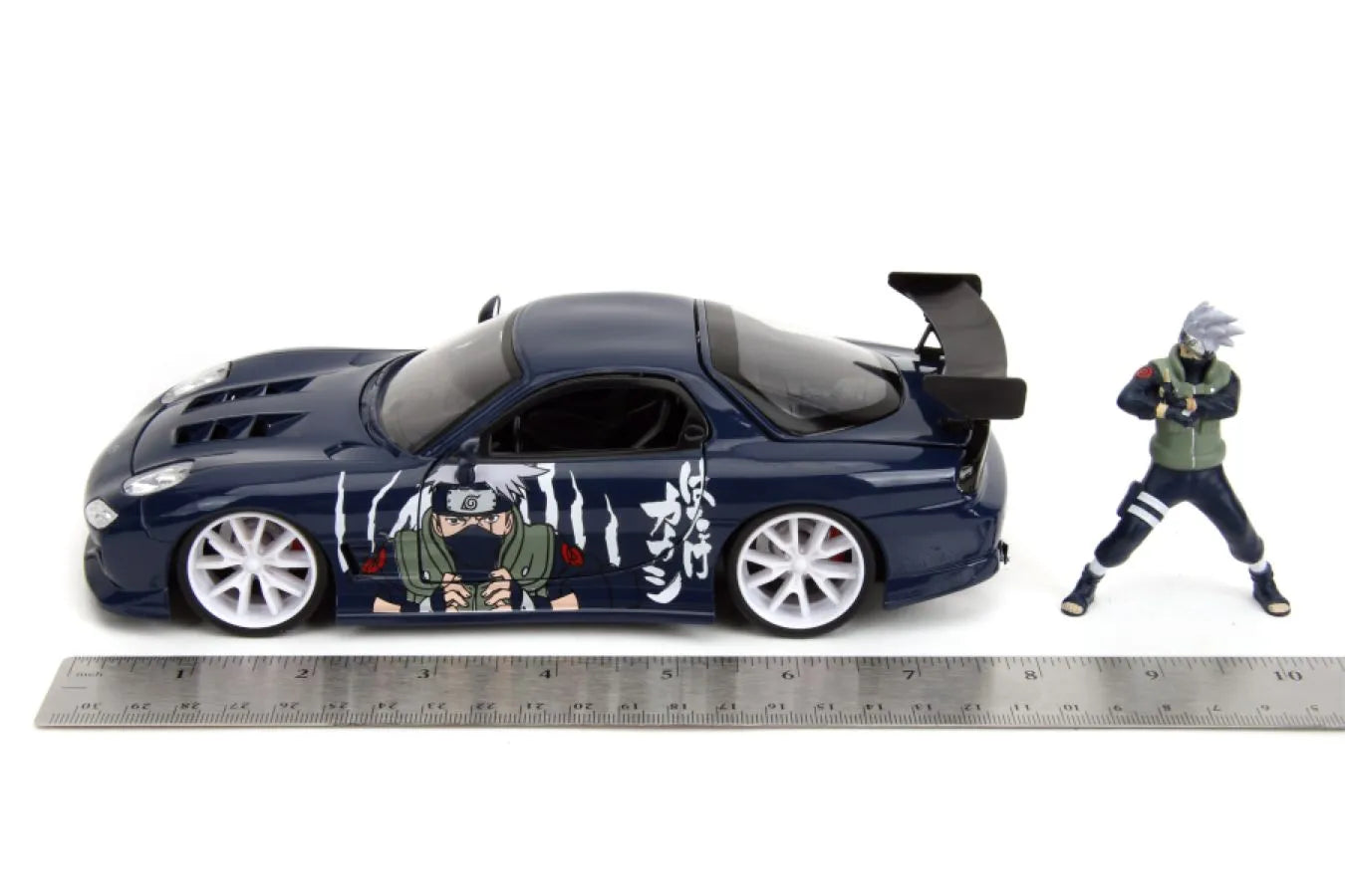 JAD35349 Naruto - Kakashi with 1993 Mazda RX-7 V2 1:24 Scale Diecast Vehicle - Jada Toys - Titan Pop Culture