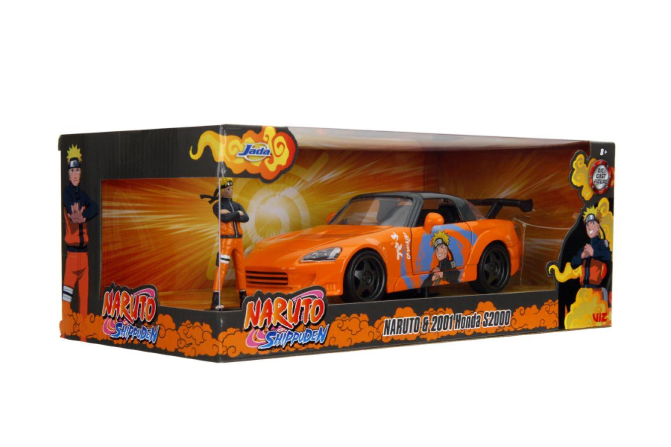 JAD35351 Naruto - 2001 Honda S2000 (with Naruto Figure) 1:24 Scale Diecast Vehicle Set - Jada Toys - Titan Pop Culture