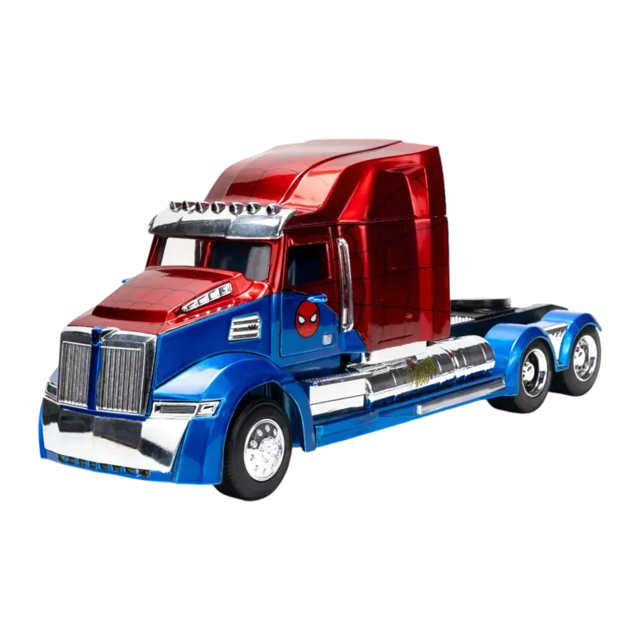 JAD35408 Marvel Comics - Spider-Man Big Rig 1:24 Scale Diecast Vehicle - Jada Toys - Titan Pop Culture