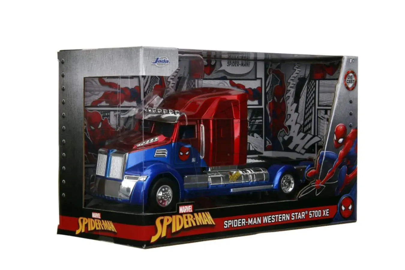 JAD35408 Marvel Comics - Spider-Man Big Rig 1:24 Scale Diecast Vehicle - Jada Toys - Titan Pop Culture