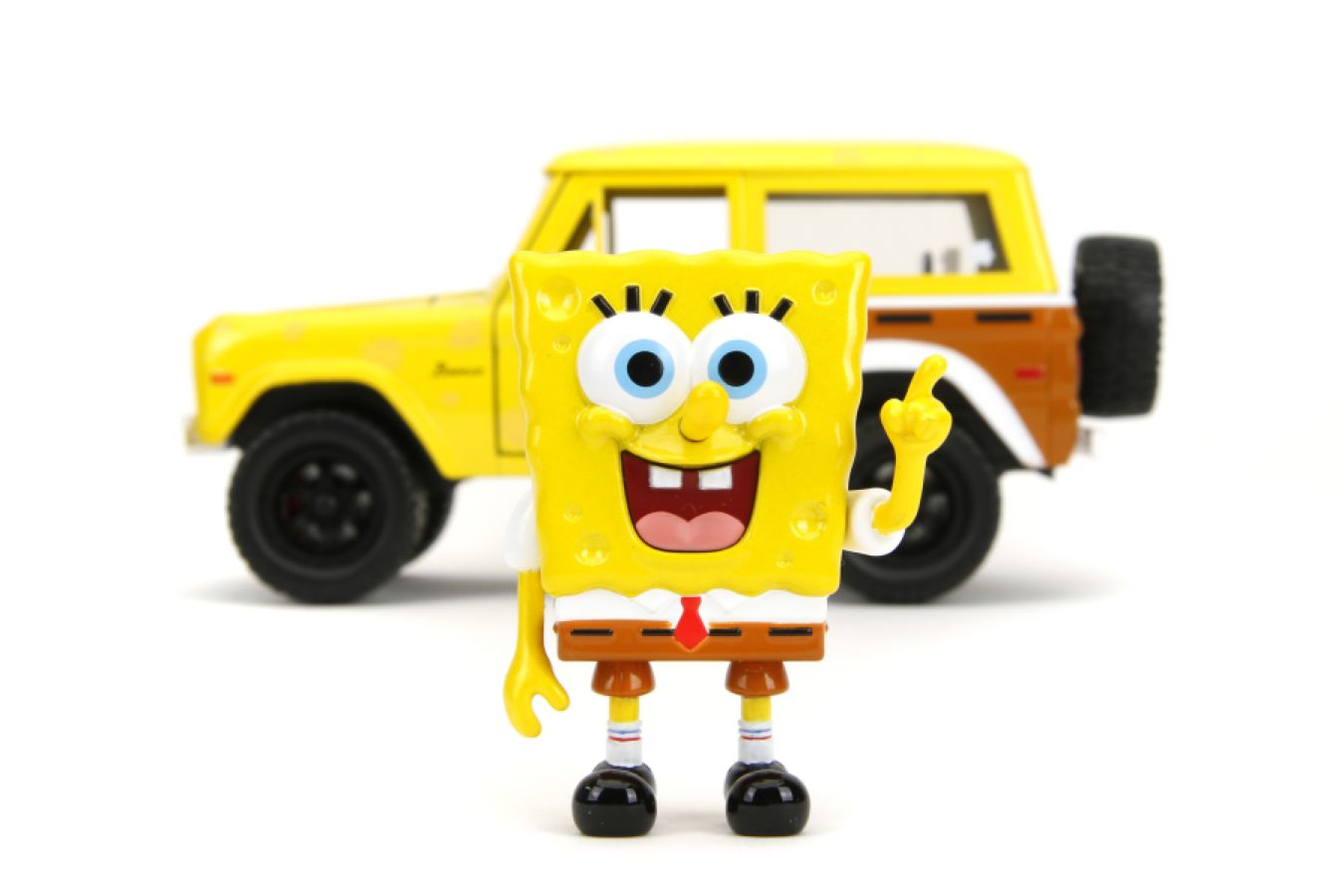 JAD35467 Spongebob Squarepants - 1972 Ford Bronco (with Spongebob) 1:24 Scale Diecast Vehicle - Jada Toys - Titan Pop Culture