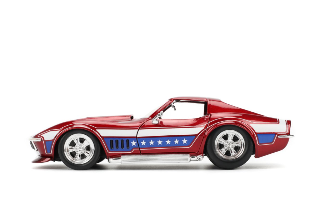 JAD35488 Big Time Muscle - 1969 Chevy Corvette Stingray 1:24 Scale Diecast Vehicle - Jada Toys - Titan Pop Culture