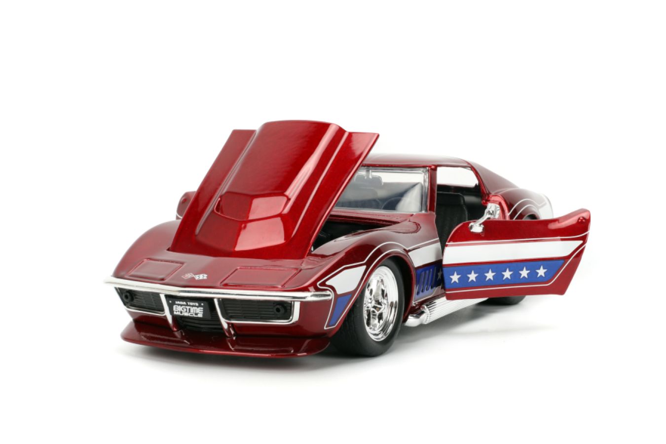 JAD35488 Big Time Muscle - 1969 Chevy Corvette Stingray 1:24 Scale Diecast Vehicle - Jada Toys - Titan Pop Culture