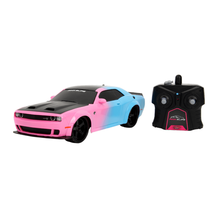 JAD35593 Pink Slips - 2019 Dodge Challenger SRT Hellcat 1:16 Scale Remote Control Car - Jada Toys - Titan Pop Culture