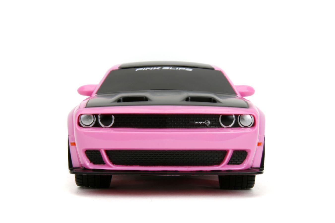 JAD35593 Pink Slips - 2019 Dodge Challenger SRT Hellcat 1:16 Scale Remote Control Car - Jada Toys - Titan Pop Culture