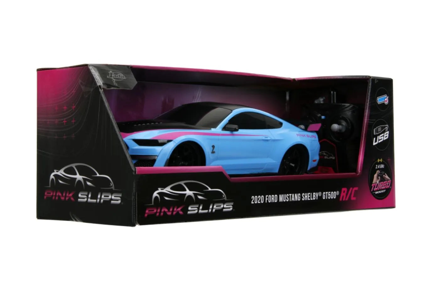 JAD35594 Pink Slips - 2020 Ford Shelby GT500 1:16 Scale Remote Control Car - Jada Toys - Titan Pop Culture