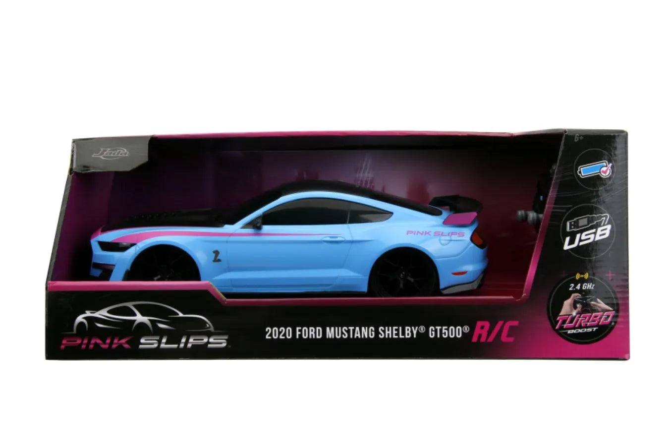 JAD35594 Pink Slips - 2020 Ford Shelby GT500 1:16 Scale Remote Control Car - Jada Toys - Titan Pop Culture