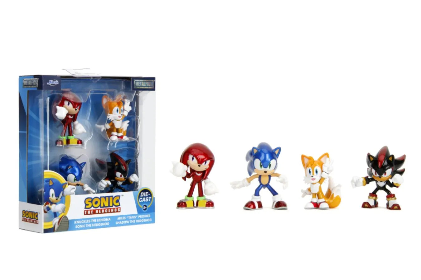 JAD35605 Sonic - Sonic and Others 2.5" Metalfigs 4 Pack - Jada Toys - Titan Pop Culture