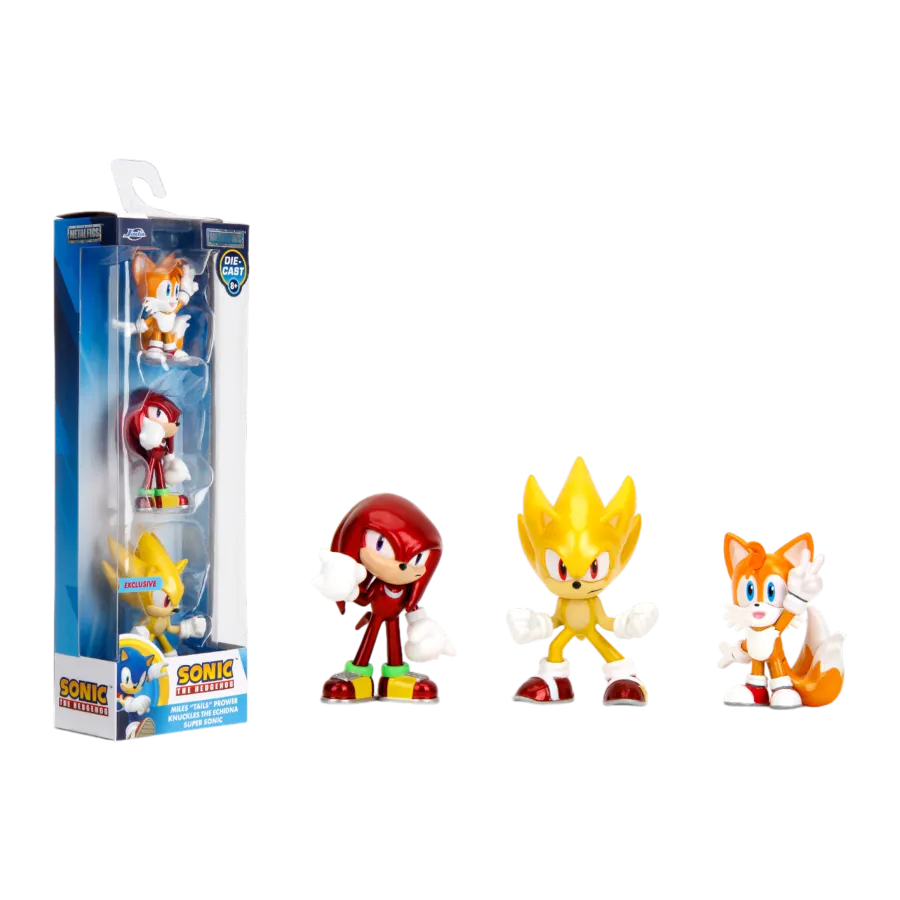 JAD35636 Sonic the Hedgehog - 2.5" Metalfigs Diecast 3-Pack - Jada Toys - Titan Pop Culture