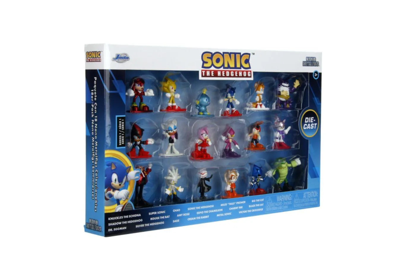 JAD35642 Sonic the Hedgehog - Nano MetalFig 18-Pack - Jada Toys - Titan Pop Culture