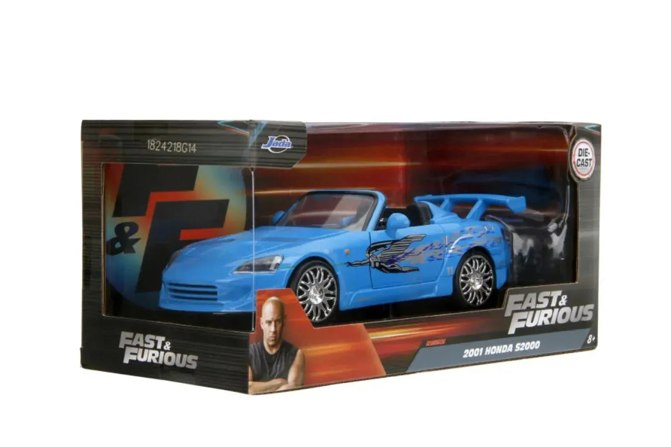 JAD35875 Fast & Furious - 2001 Honda S2000 1:24 Scale Diecast Vehicle - Jada Toys - Titan Pop Culture