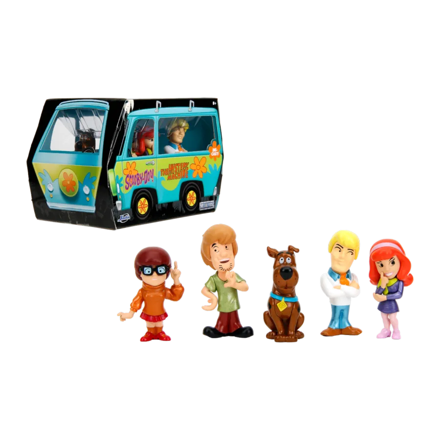 JAD35877 Scooby Doo - Mystery Machine with Scooby Doo Gang 2.5" Figures - Jada Toys - Titan Pop Culture