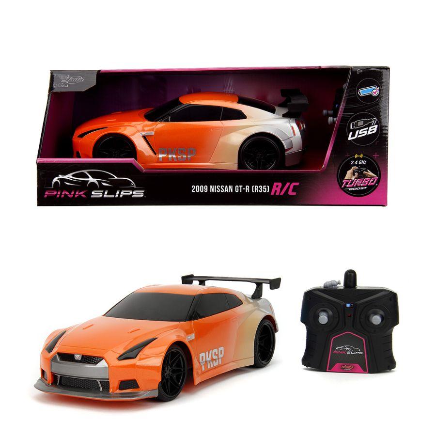 JAD35910 Pink Slips - 2009 Nissan Skyline GTR R35 1:16 Scale Remote Control Car - Jada Toys - Titan Pop Culture