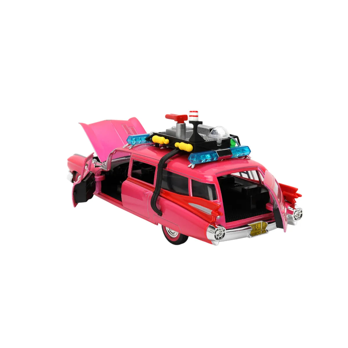 JAD35951 Pink Slips - Ghostbusters Ecto-1 (Pink) 1:24 Scale Diecast Vehicle - Jada Toys - Titan Pop Culture