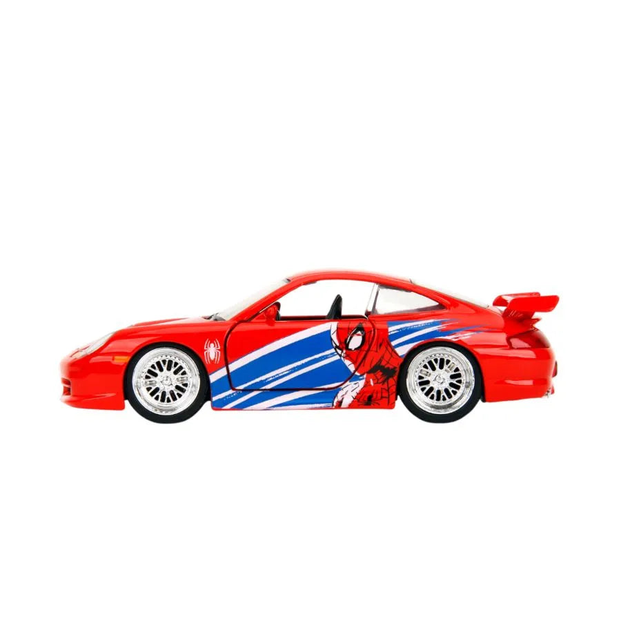 JAD36068 Marvel - 1:32 Spider-Man Porsche 911 GT3 RS (996) Diecast Vehicle - Jada Toys - Titan Pop Culture