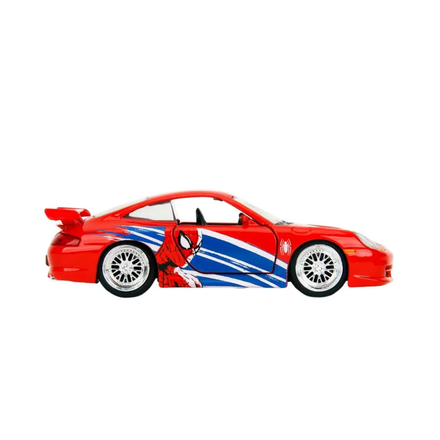 JAD36068 Marvel - 1:32 Spider-Man Porsche 911 GT3 RS (996) Diecast Vehicle - Jada Toys - Titan Pop Culture