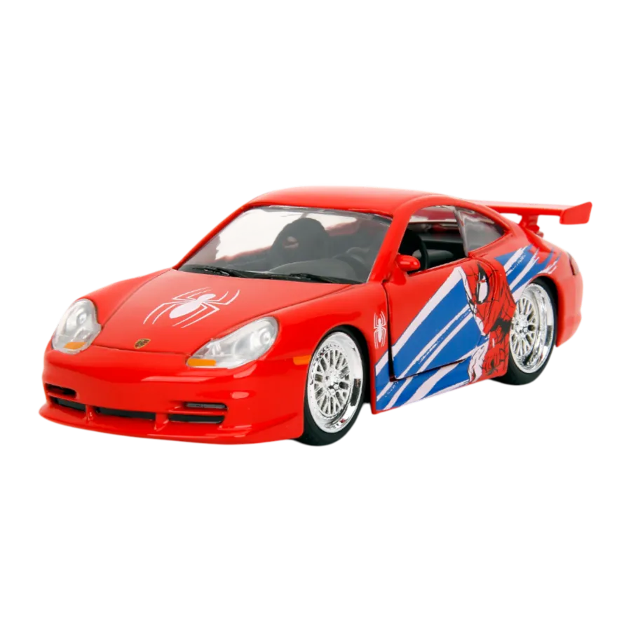 JAD36068 Marvel - 1:32 Spider-Man Porsche 911 GT3 RS (996) Diecast Vehicle - Jada Toys - Titan Pop Culture