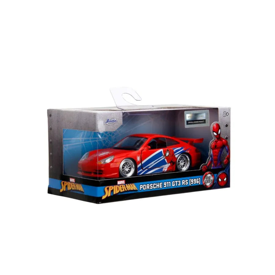 JAD36068 Marvel - 1:32 Spider-Man Porsche 911 GT3 RS (996) Diecast Vehicle - Jada Toys - Titan Pop Culture