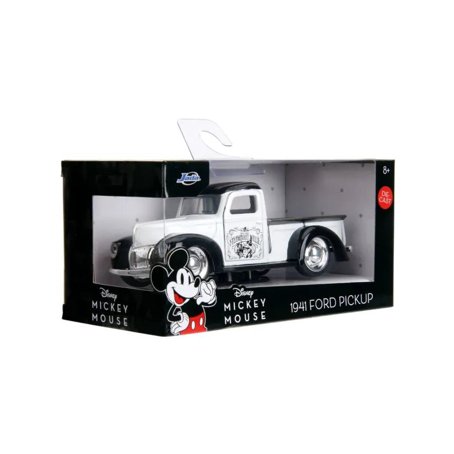 JAD36091 Disney - 1:32 Steamboat Willie 1941 Ford Pickup Diecast Vehicle - Jada Toys - Titan Pop Culture