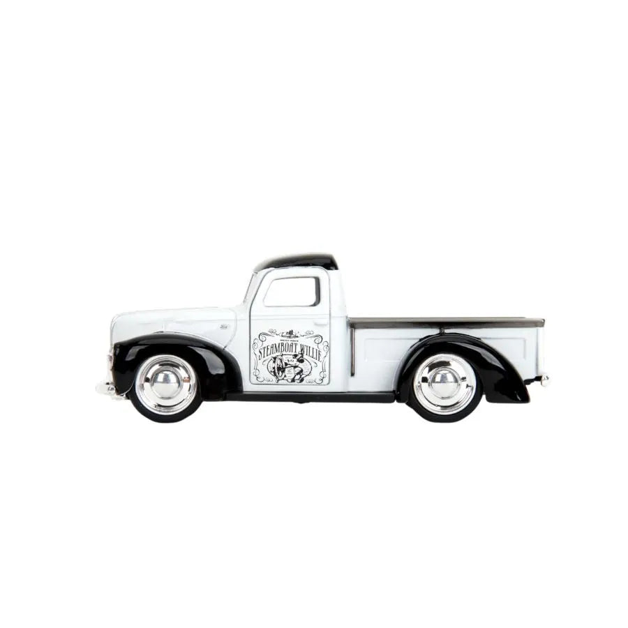 JAD36091 Disney - 1:32 Steamboat Willie 1941 Ford Pickup Diecast Vehicle - Jada Toys - Titan Pop Culture