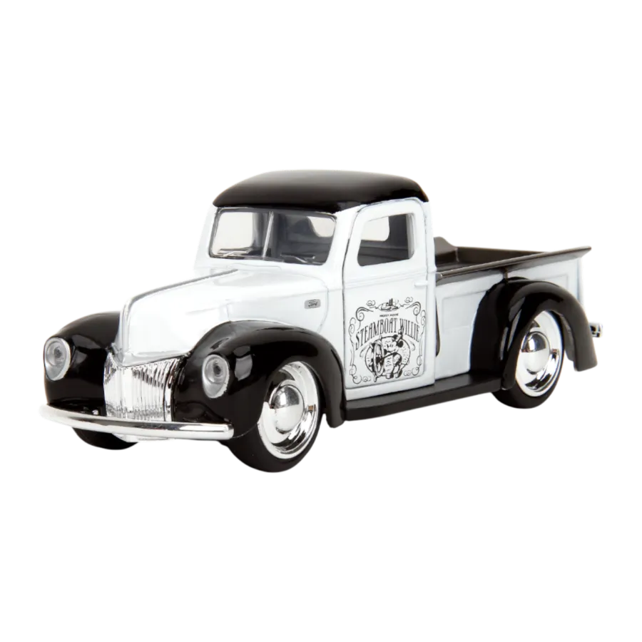 JAD36091 Disney - 1:32 Steamboat Willie 1941 Ford Pickup Diecast Vehicle - Jada Toys - Titan Pop Culture