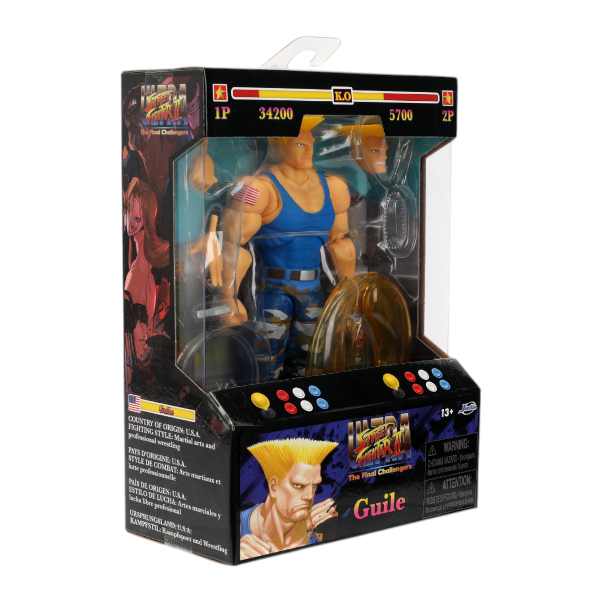 Street Fighter II - Guile (Player 2) 6" Figure