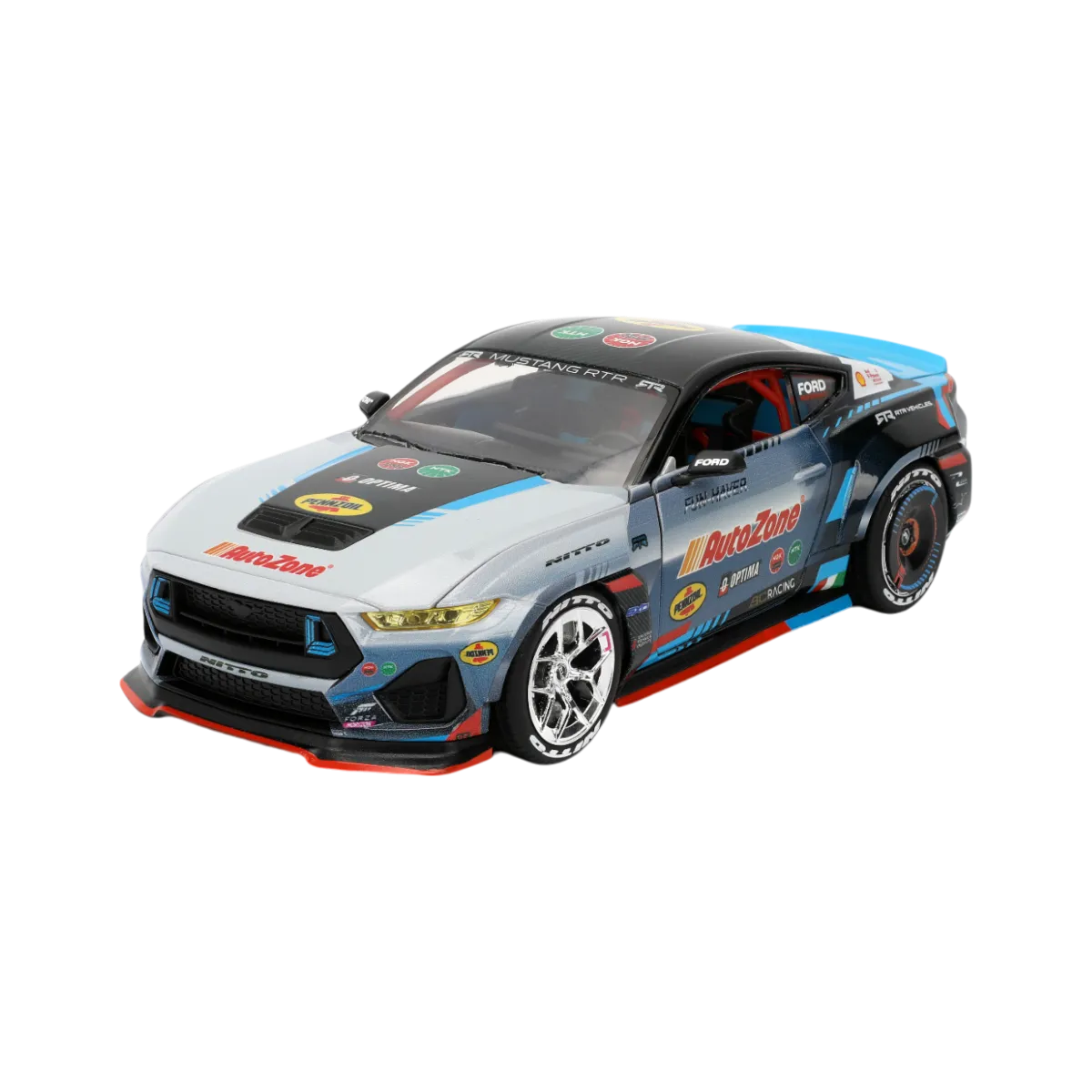 JAD36141 Big Time Muscle - James Deane 2024 Ford Mustang RTR Racing 1:24 Scale Diecast Vehicle - Jada Toys - Titan Pop Culture