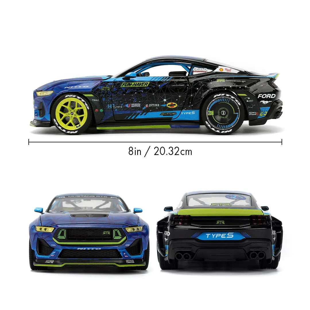 JAD36143 Big Time Muscle - Vaughn Gittin Jr 2024 Ford Mustang RTR Racing 1:24 Scale Diecast Vehicle - Jada Toys - Titan Pop Culture