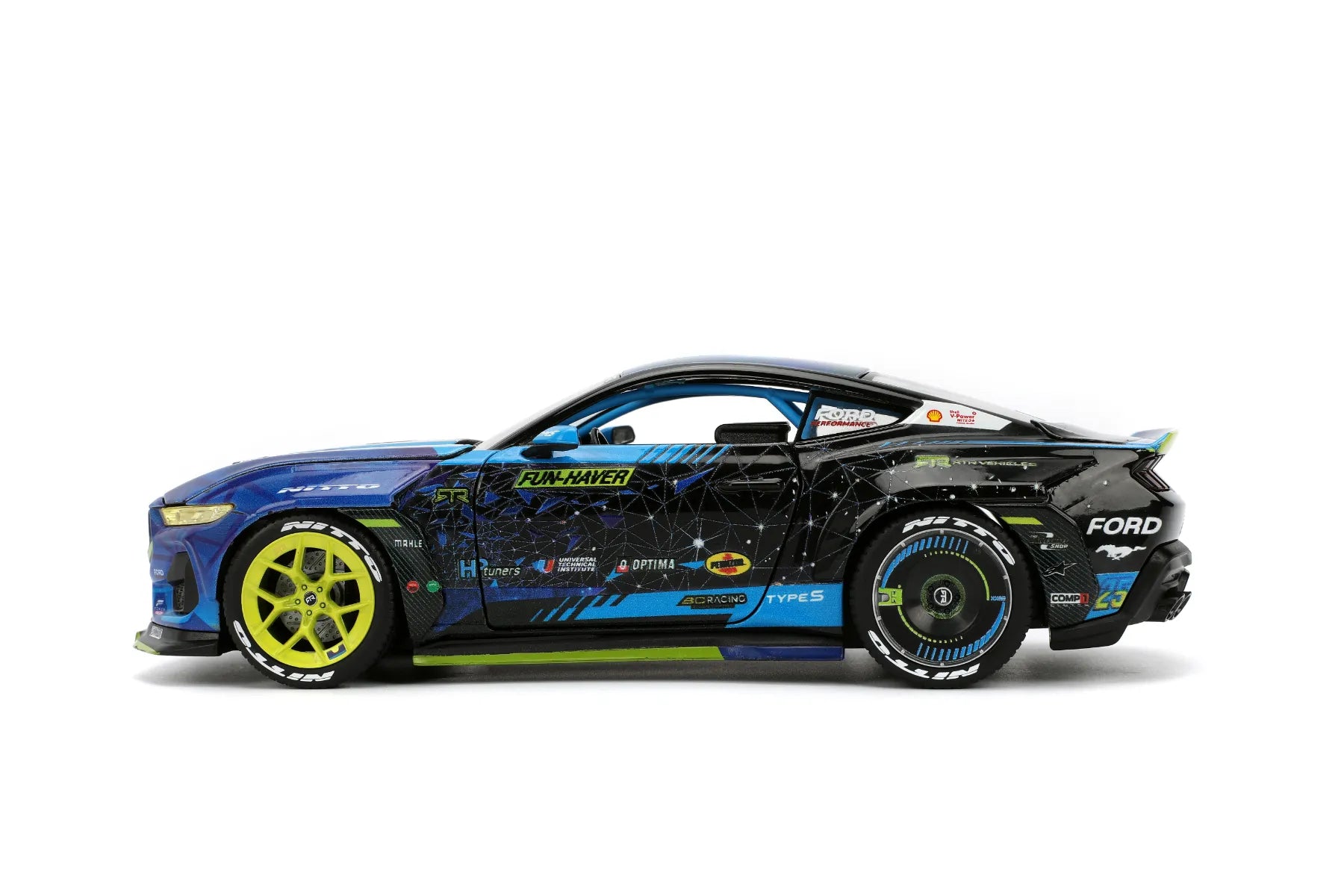 JAD36143 Big Time Muscle - Vaughn Gittin Jr 2024 Ford Mustang RTR Racing 1:24 Scale Diecast Vehicle - Jada Toys - Titan Pop Culture