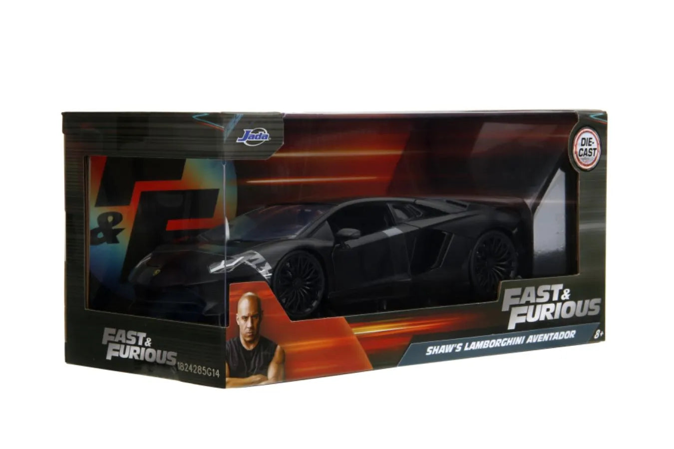 JAD36152 Fast and Furious - Shaw's Lamborghini Aventador 1:24 Scale Diecast - Jada Toys - Titan Pop Culture