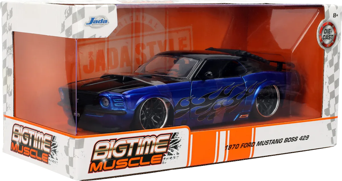 Big Time Muscle - 1:24 Scale 1970 Ford Mustang Boss 429 Diecast Vehicle