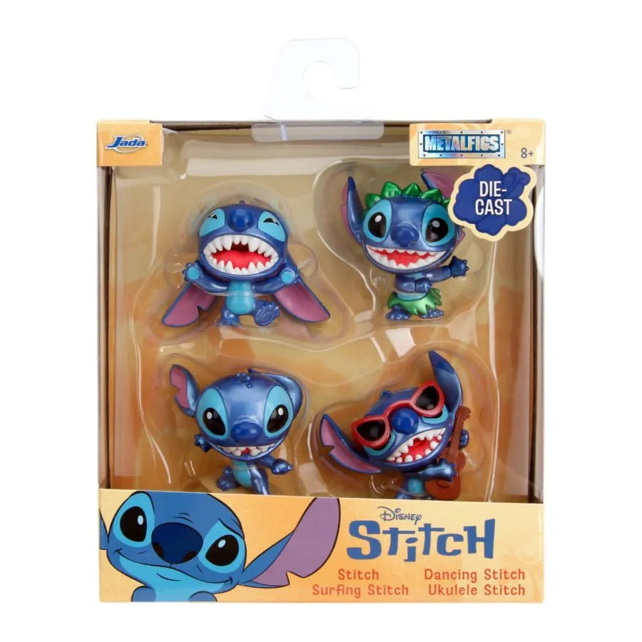 JAD36205 Disney - Stitch 2.5" Metalfigs 4-Pack - Jada Toys - Titan Pop Culture