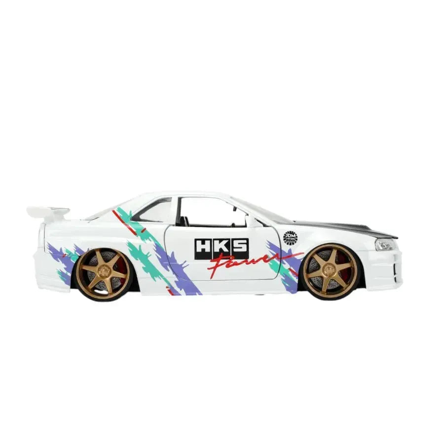 JAD36339 JDM Tuners - 2002 Nissan Skyline GTR R34 1:24 Scale Diecast Vehicle - Jada Toys - Titan Pop Culture