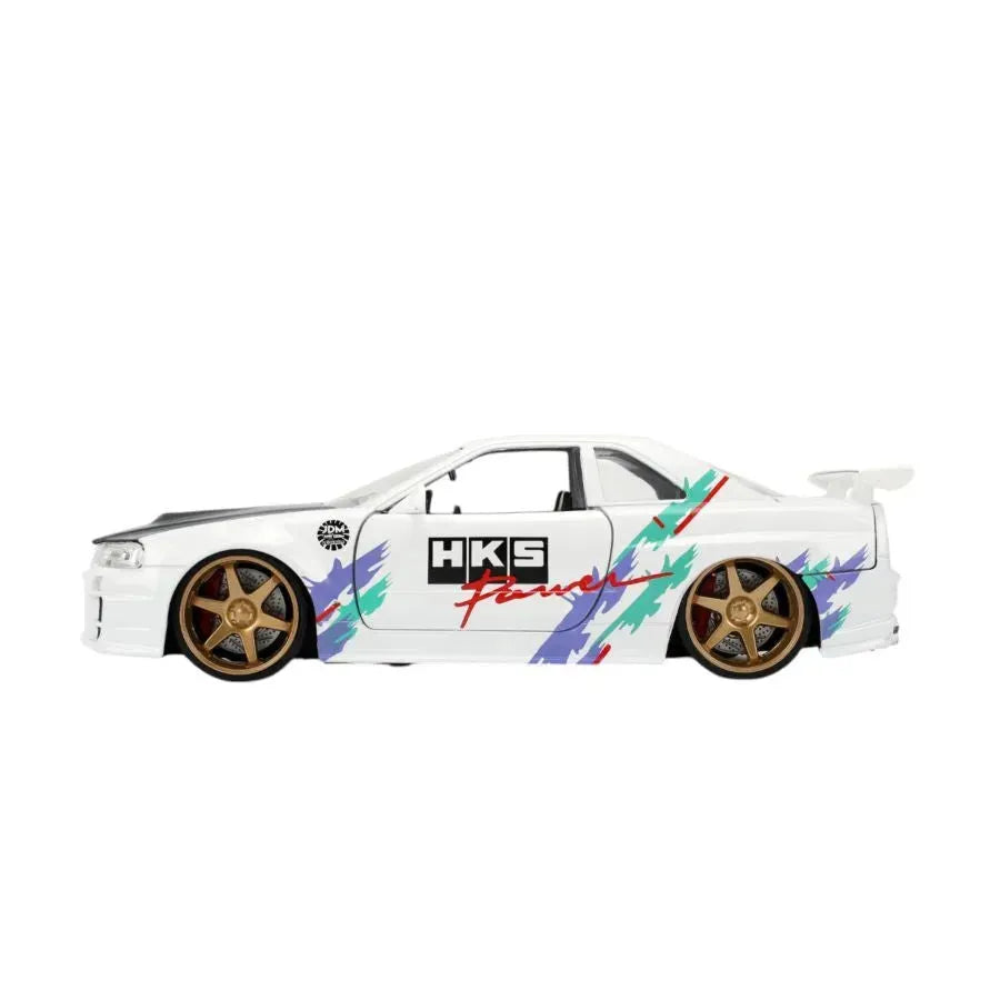 JAD36339 JDM Tuners - 2002 Nissan Skyline GTR R34 1:24 Scale Diecast Vehicle - Jada Toys - Titan Pop Culture