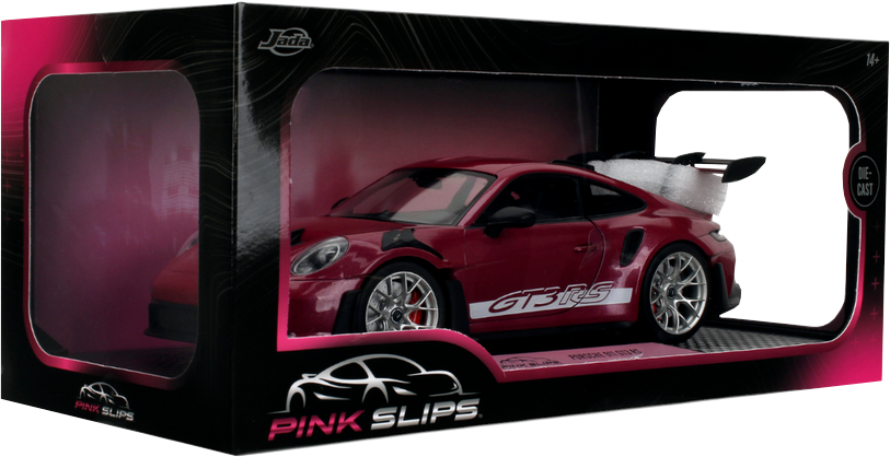 粉色单据 - 保时捷 GT3 RS 1:18 比例压铸车