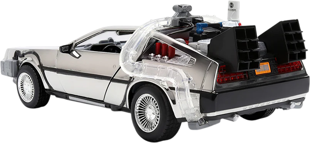Back to the Future - Delorean (Chrome) 1:24 Scale Diecast Vehicle