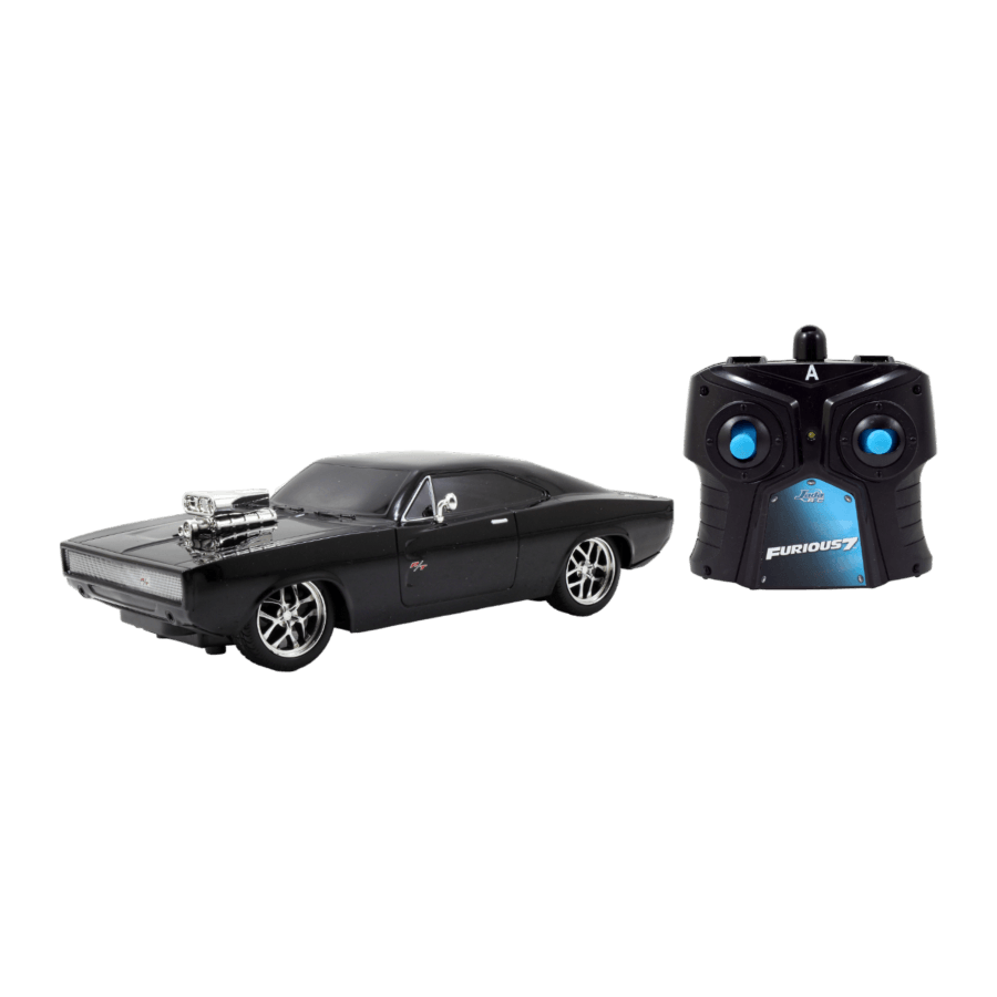 JAD97044 Fast & Furious - Dom's 1970 Dodge Charger 1:24 Scale Remote Control Car - Jada Toys - Titan Pop Culture