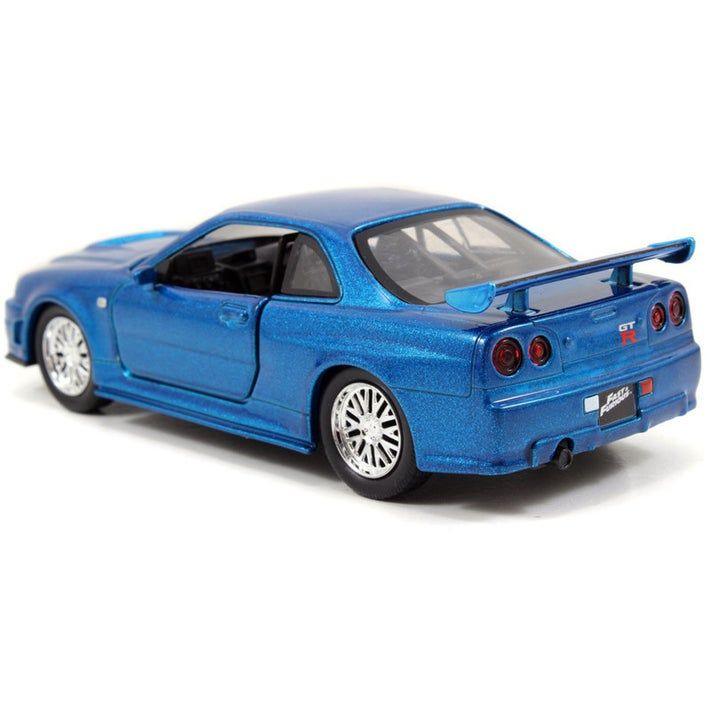 JAD97185 Fast and Furious - 2002 Nissan Skyline GTR R34 Blue 1:32 Scale Hollywood Ride - Jada Toys - Titan Pop Culture