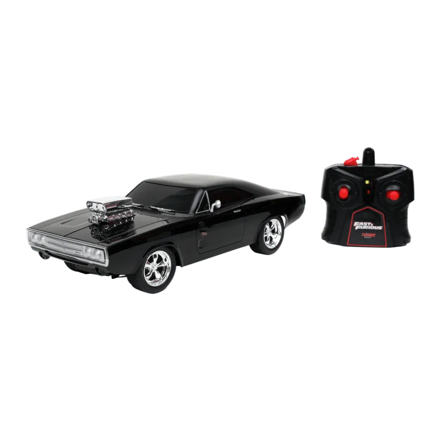 JAD97584 Fast & Furious - Dom's 1970 Dodge Charger R/T 1:16 Scale Remote Control Car - Jada Toys - Titan Pop Culture