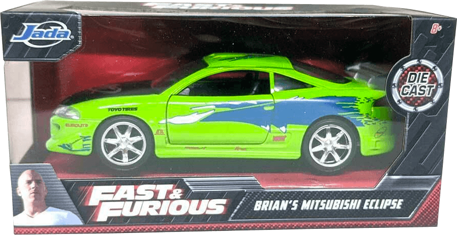 JAD97609 Fast and Furious - 1995 Mitsubishi Eclipse 1:32 Scale Hollywood Ride - Jada Toys - Titan Pop Culture