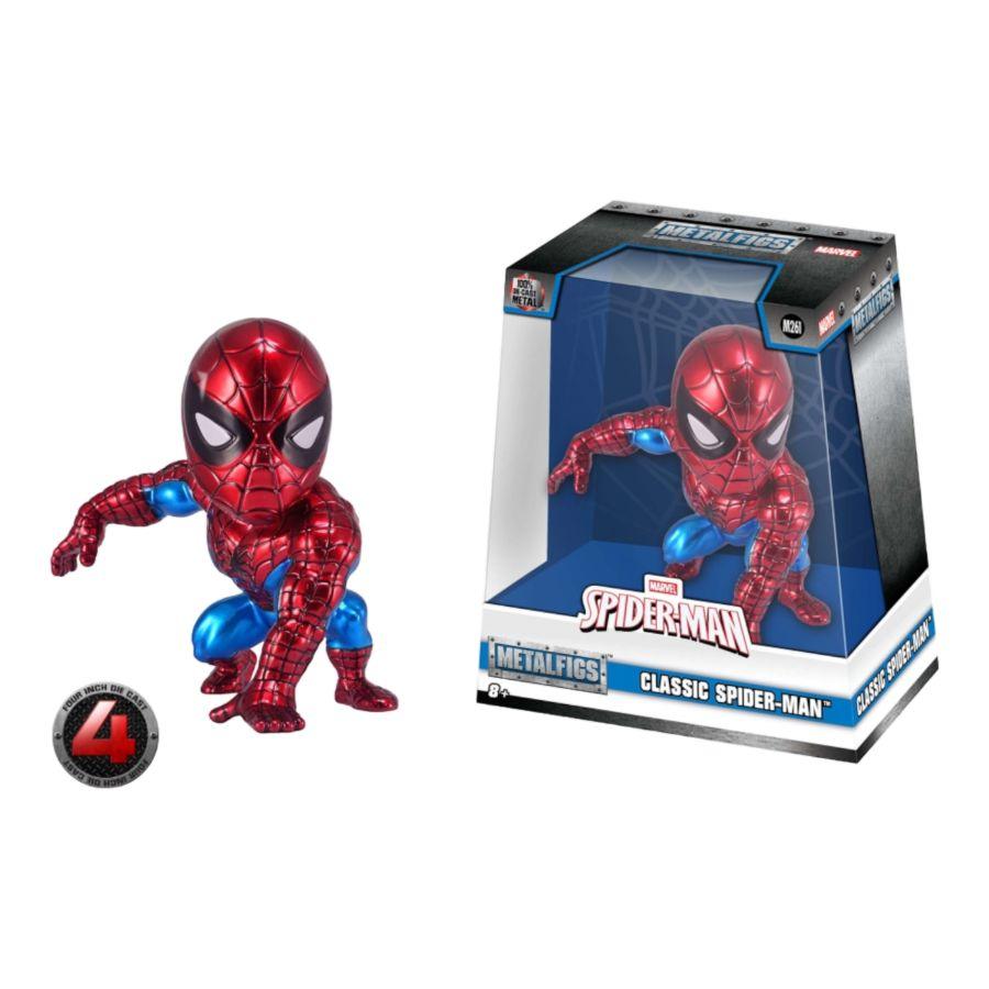JAD97989 Spider-Man (comics) - Spider-Man Classic 4" Metals - Jada Toys - Titan Pop Culture