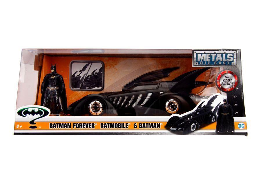 JAD98036 Batman Forever - Batmobile with Batman 1:24 Scale - Jada Toys - Titan Pop Culture