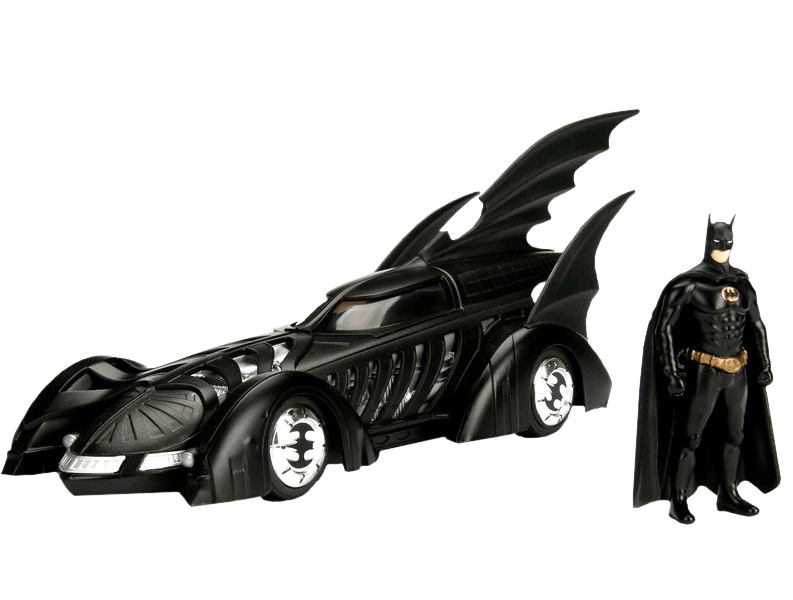 JAD98036 Batman Forever - Batmobile with Batman 1:24 Scale - Jada Toys - Titan Pop Culture