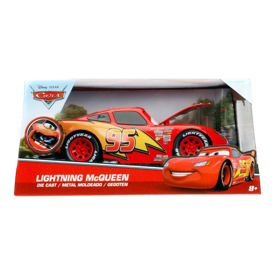 JAD98099 Cars - Lightning McQueen without Tire Rack 1:24 Scale - Jada Toys - Titan Pop Culture